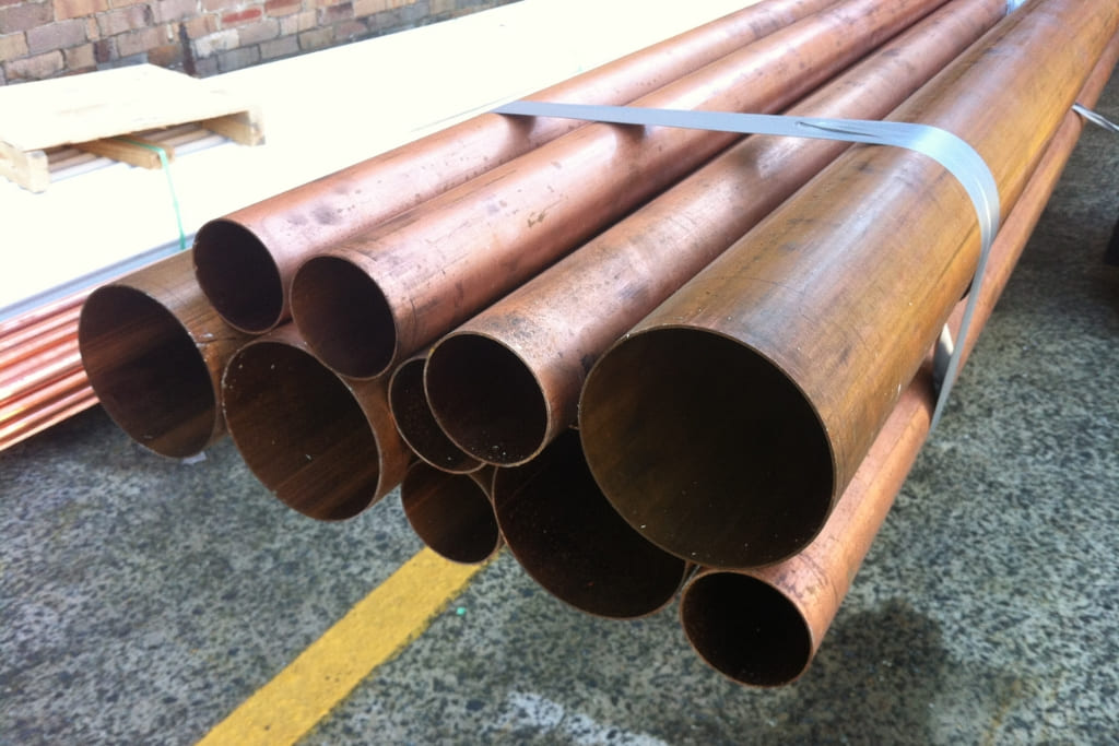 A bundle of pipes for plumbing