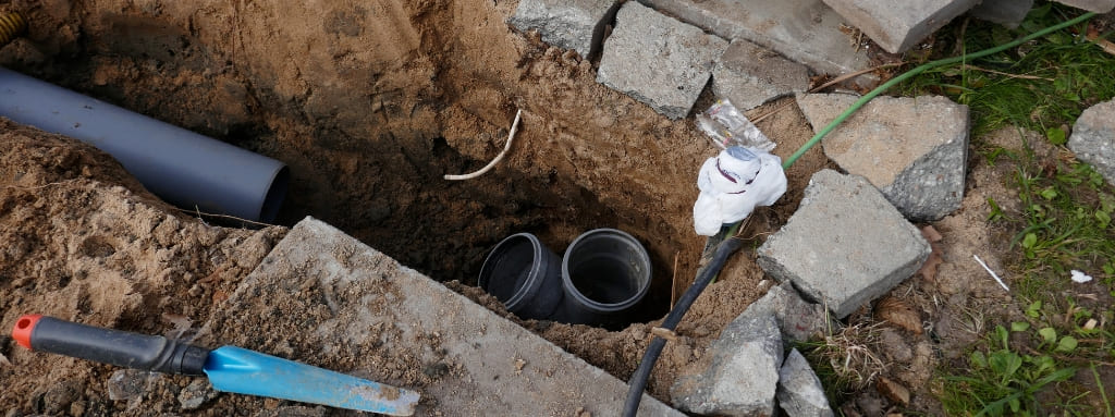 Pipe relining in a client’s yard